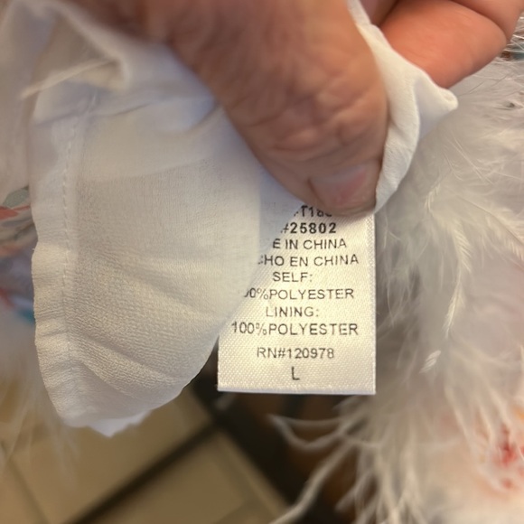 Anthropologie Entro satin Feathered paisley Tank Size L New - Picture 7 of 11